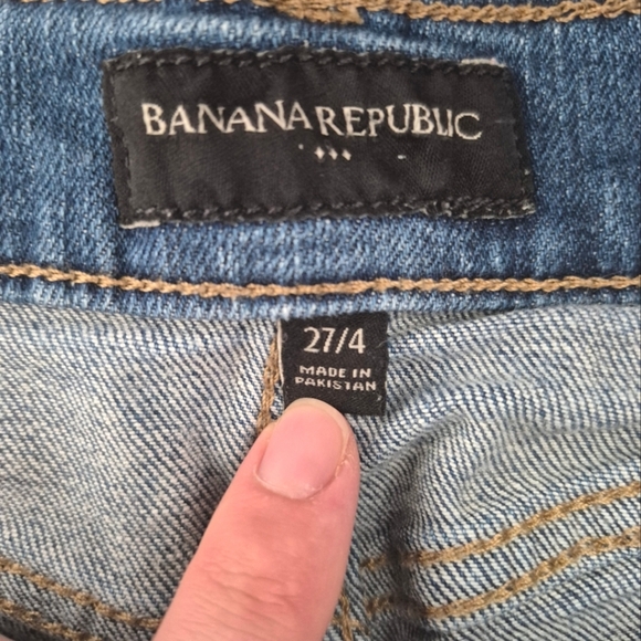 🍁Banana Republic Factory Blue Denim Shorts - Size 27/4 - Picture 4 of 4